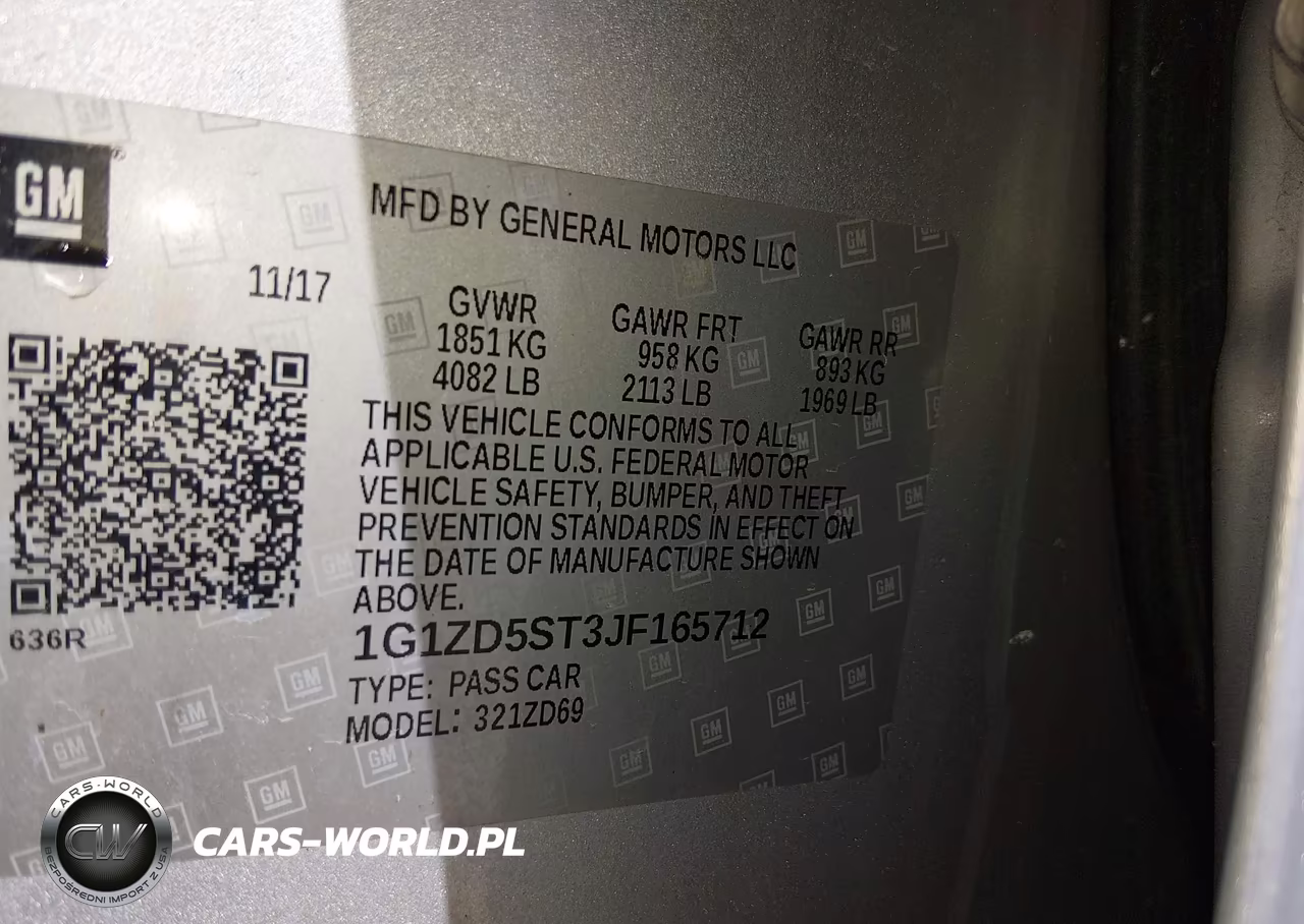 2018 Chevrolet Malibu Lt VIN:1G1ZD5ST3JF165712 - 9