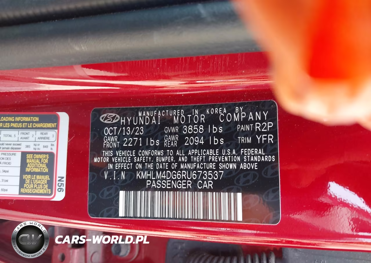 2024 Hyundai Elantra Sel VIN:KMHLM4DG6RU673537 - 9