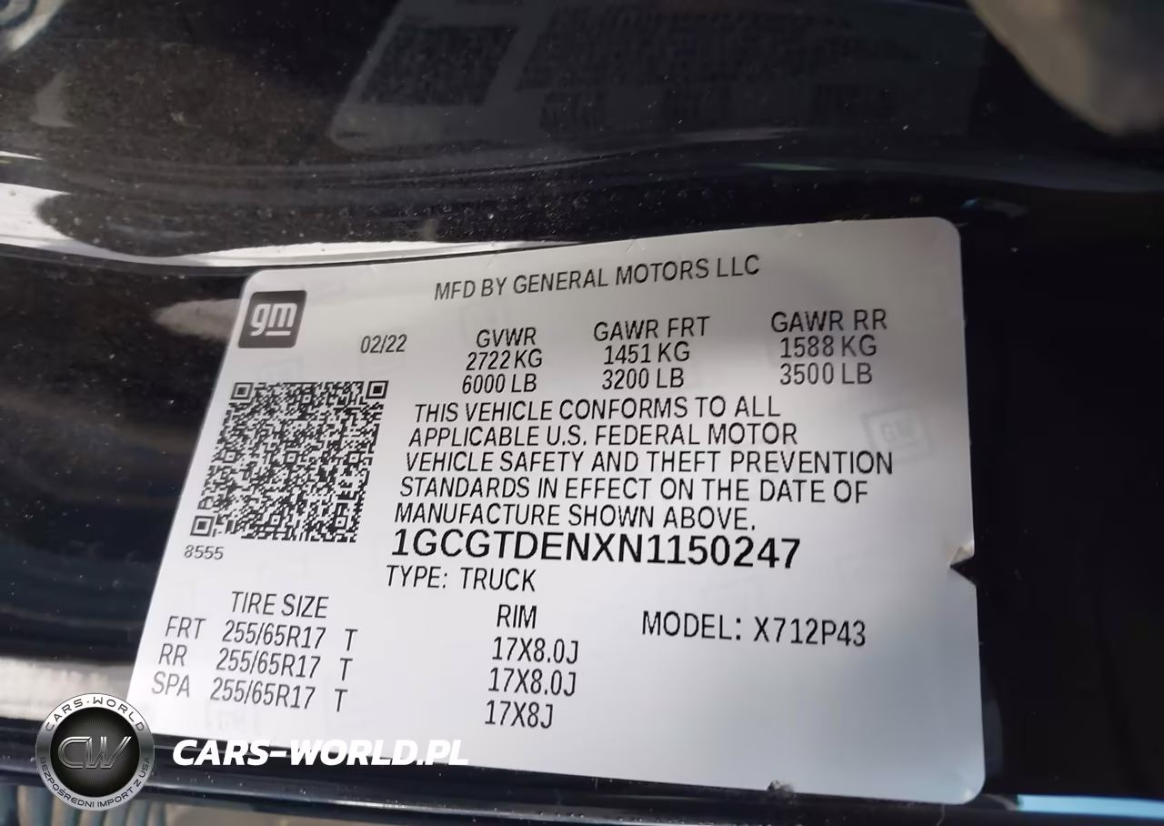 2022 Chevrolet Colorado 4Wd Short Box Z71 VIN:1GCGTDENXN1150247 - 9