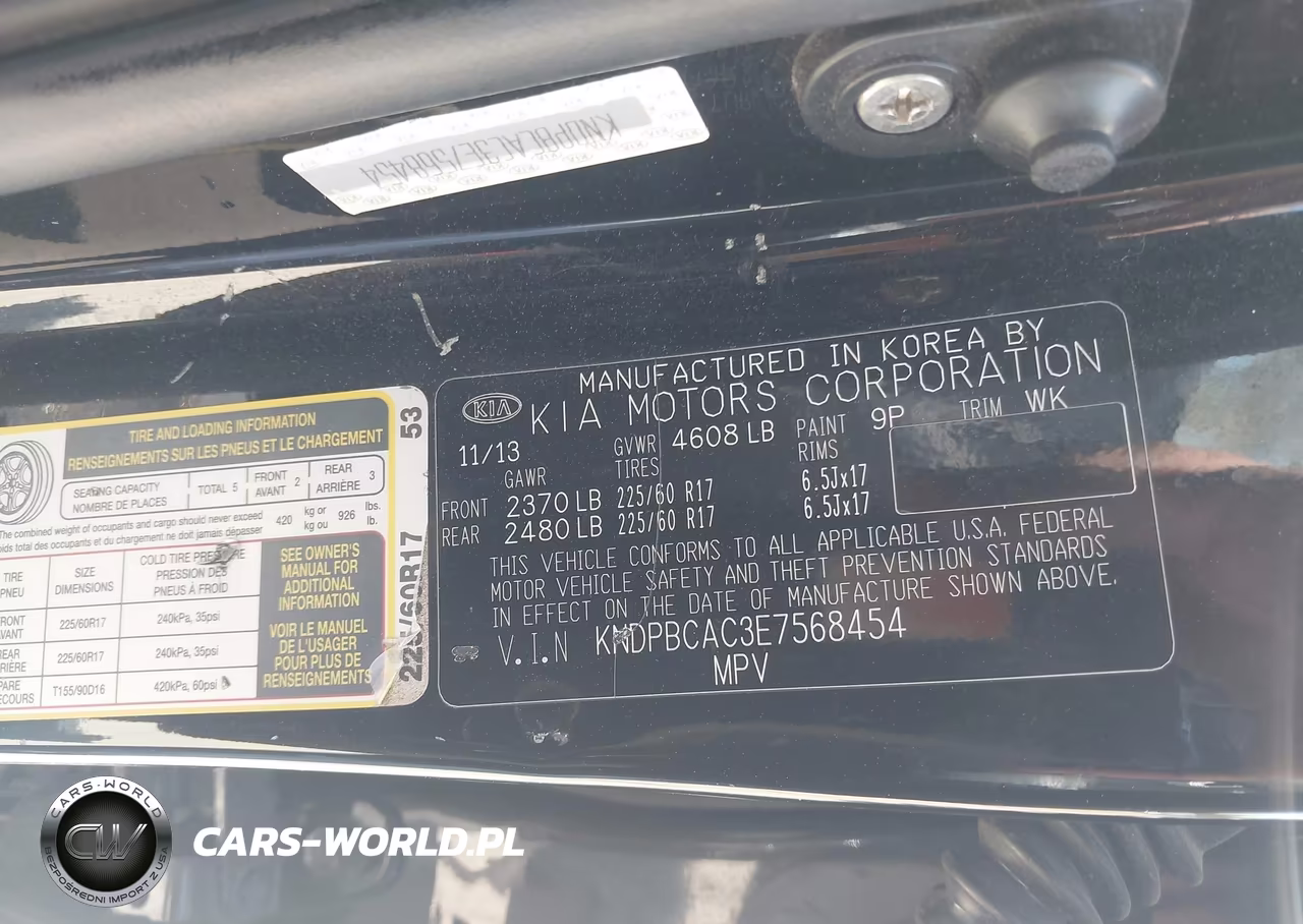 2014 Kia Sportage Lx VIN:KNDPBCAC3E7568454 - 9