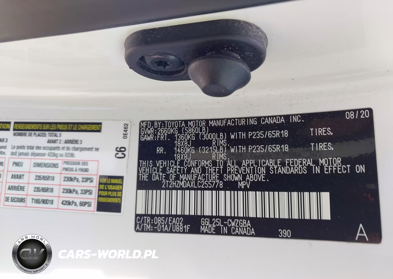 2020 Lexus Rx 350 VIN:2T2HZMDAXLC255778 - 9