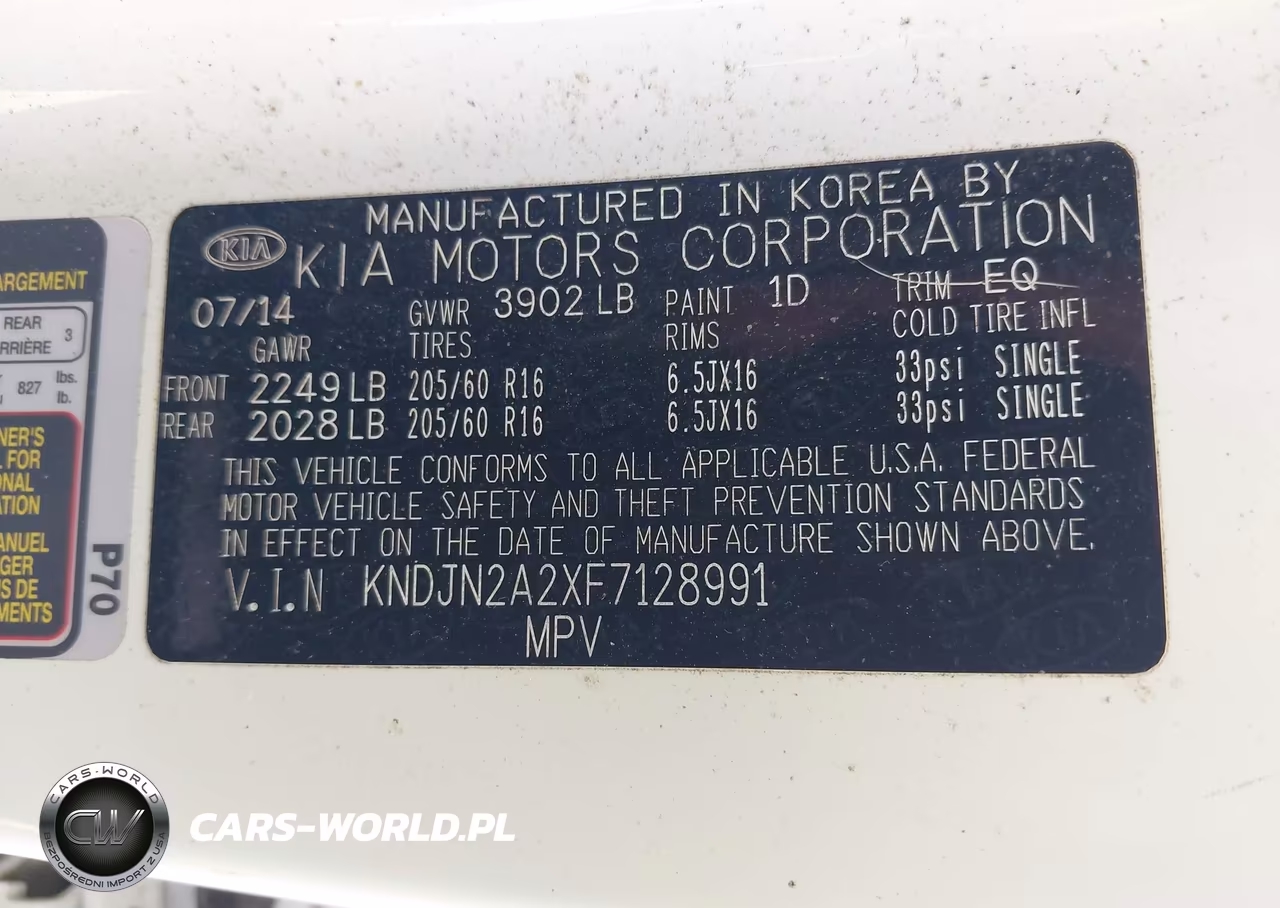 2015 Kia Soul VIN:KNDJN2A2XF7128991 - 9