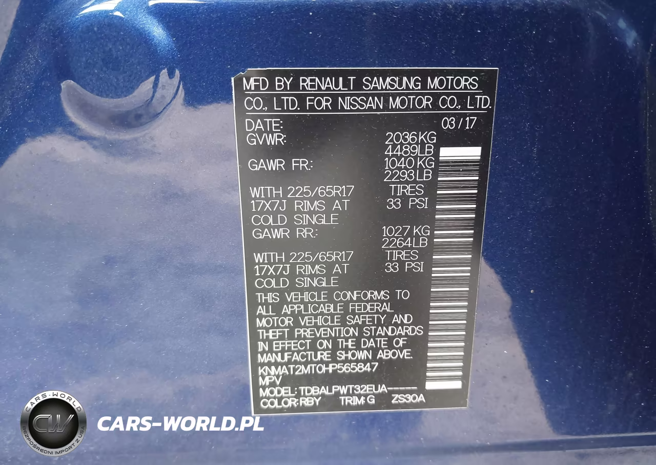 2017 Nissan Rogue S VIN:KNMAT2MT0HP565847 - 9
