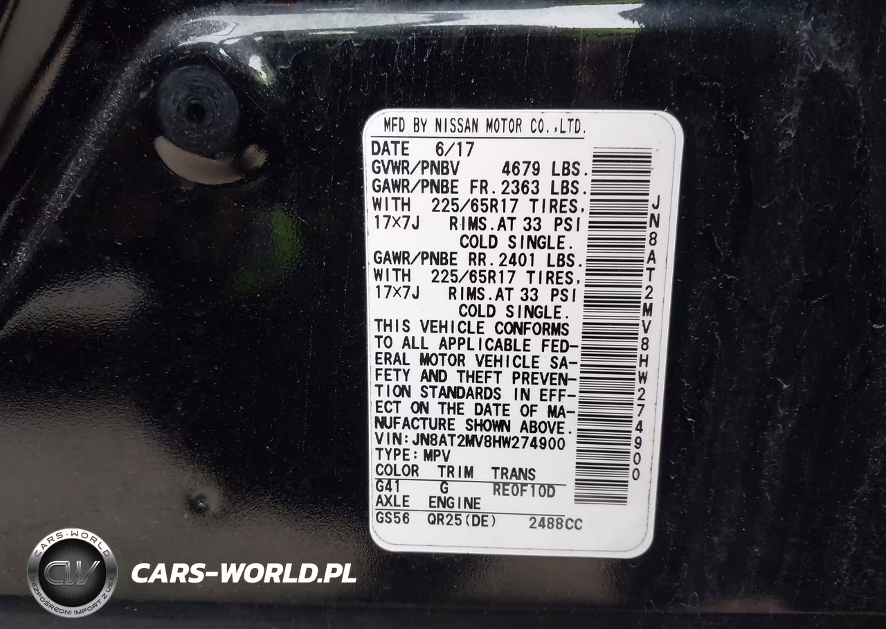 2017 Nissan Rogue S VIN:JN8AT2MV8HW274900 - 9