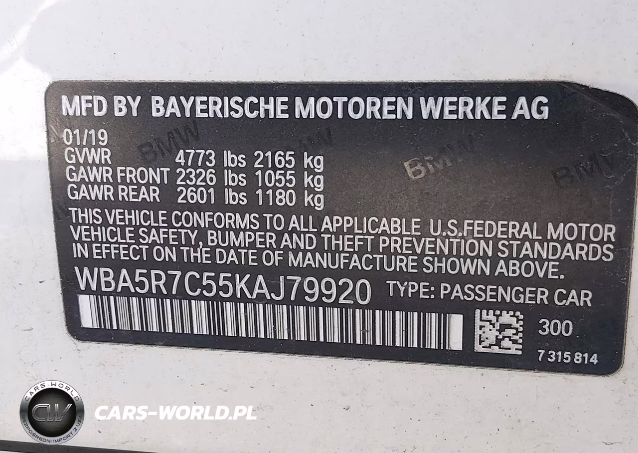 2019 BMW 330I xDrive VIN:WBA5R7C55KAJ79920 - 9