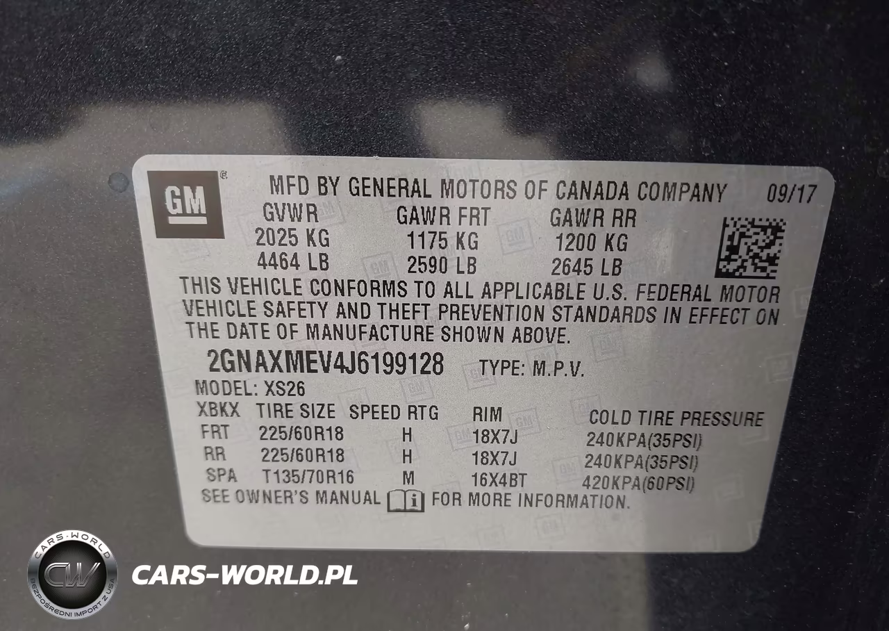 2018 Chevrolet Equinox Premier VIN:2GNAXMEV4J6199128 - 9