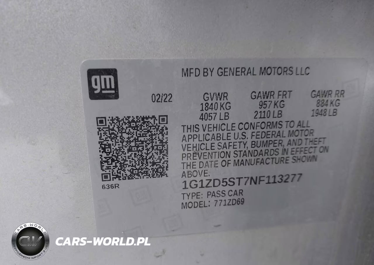 2022 Chevrolet Malibu Fwd Lt VIN:1G1ZD5ST7NF113277 - 9