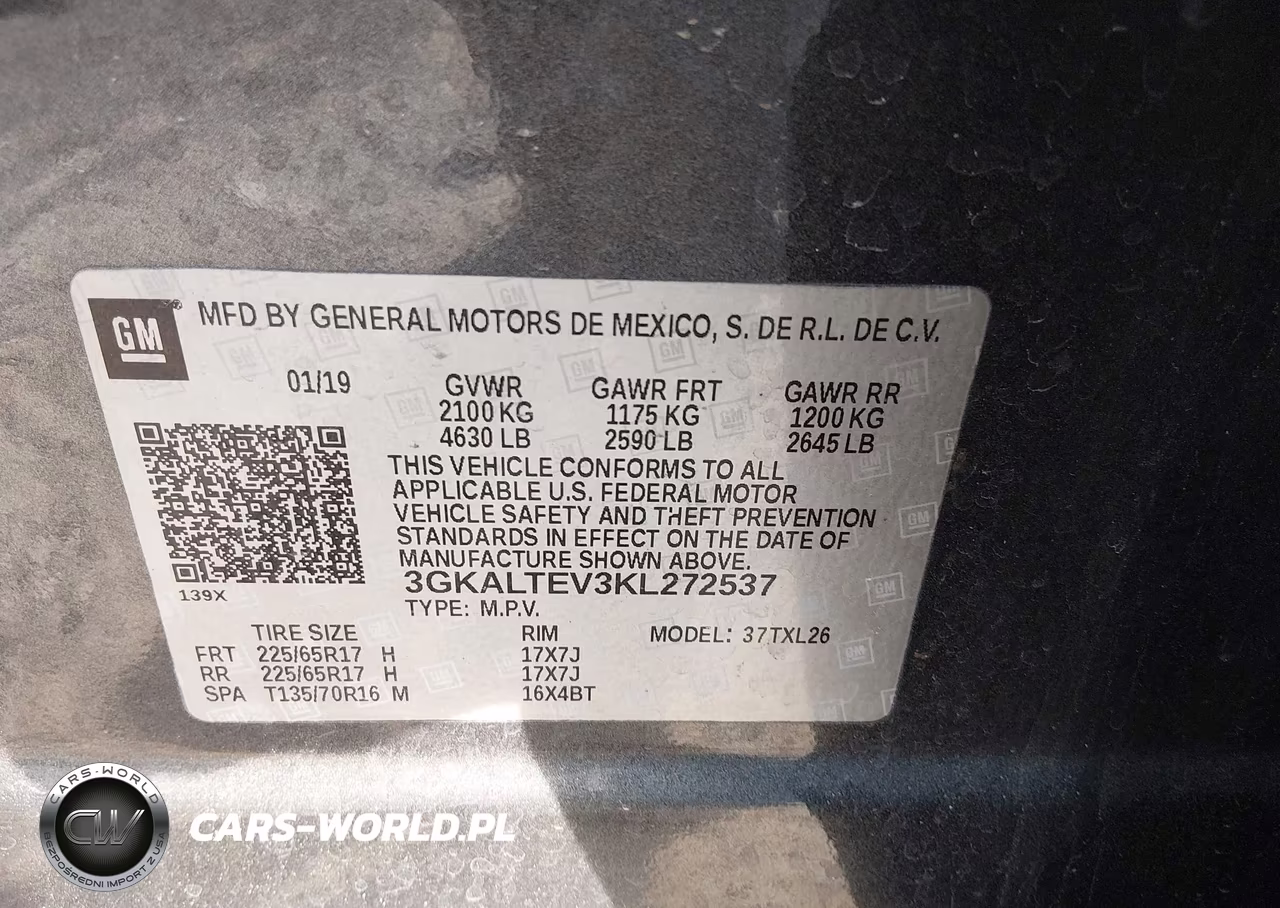 2019 GMC Terrain Sle VIN:3GKALTEV3KL272537 - 9