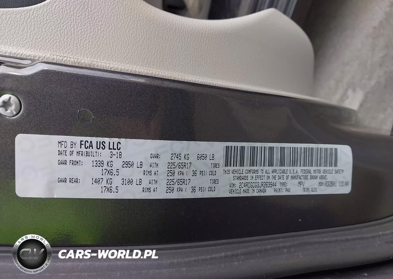 2018 Dodge Grand Caravan Sxt VIN:2C4RDGCG3JR263944 - 9