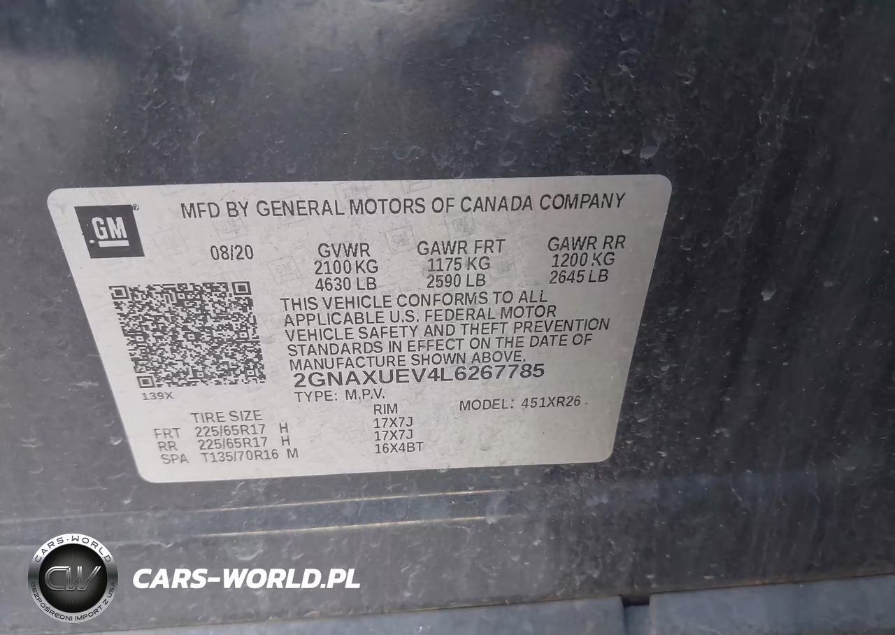 2020 Chevrolet Equinox Awd Lt 1.5L Turbo VIN:2GNAXUEV4L6267785 - 9