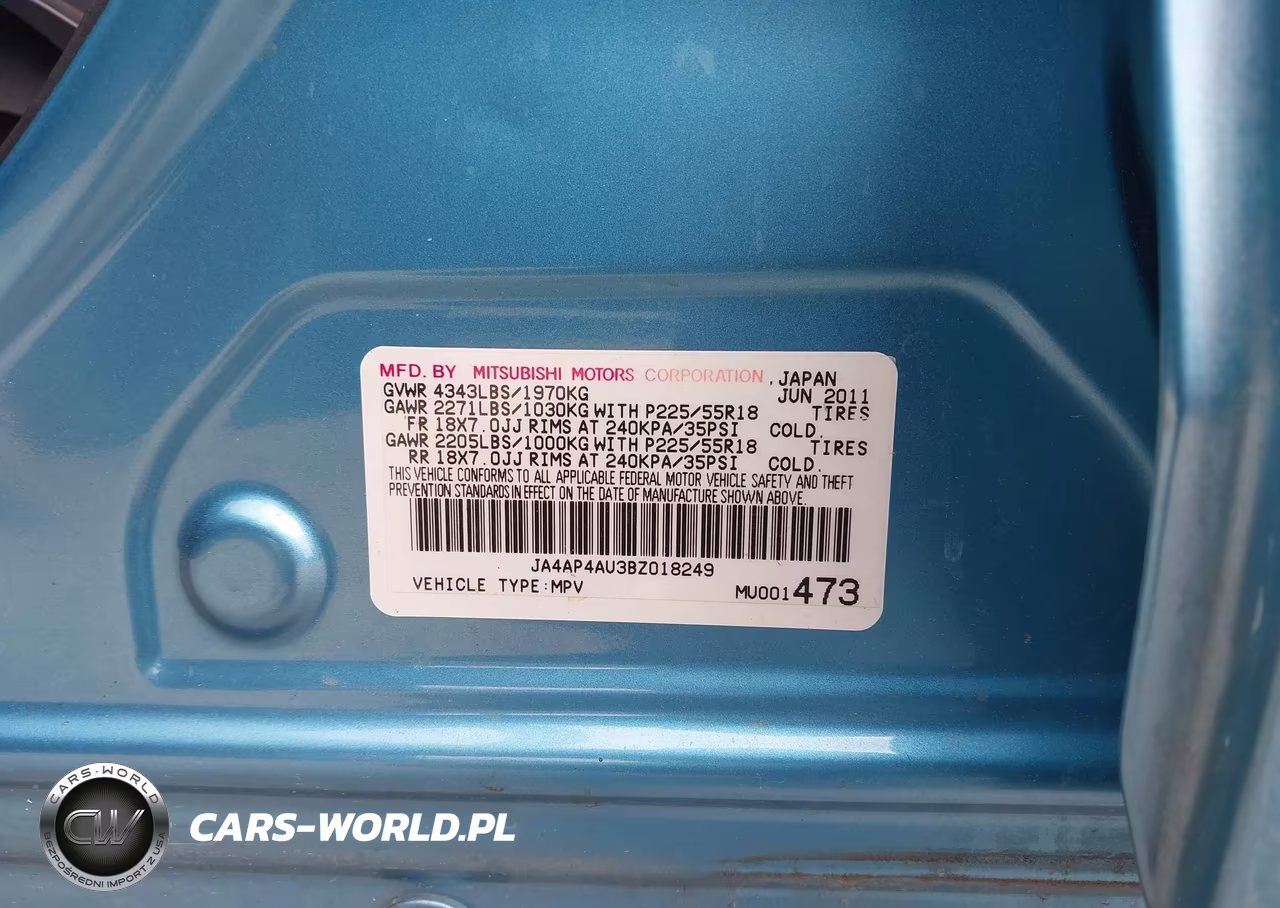 2011 Mitsubishi Outlander Sport Se VIN:JA4AP4AU3BZ018249 - 9