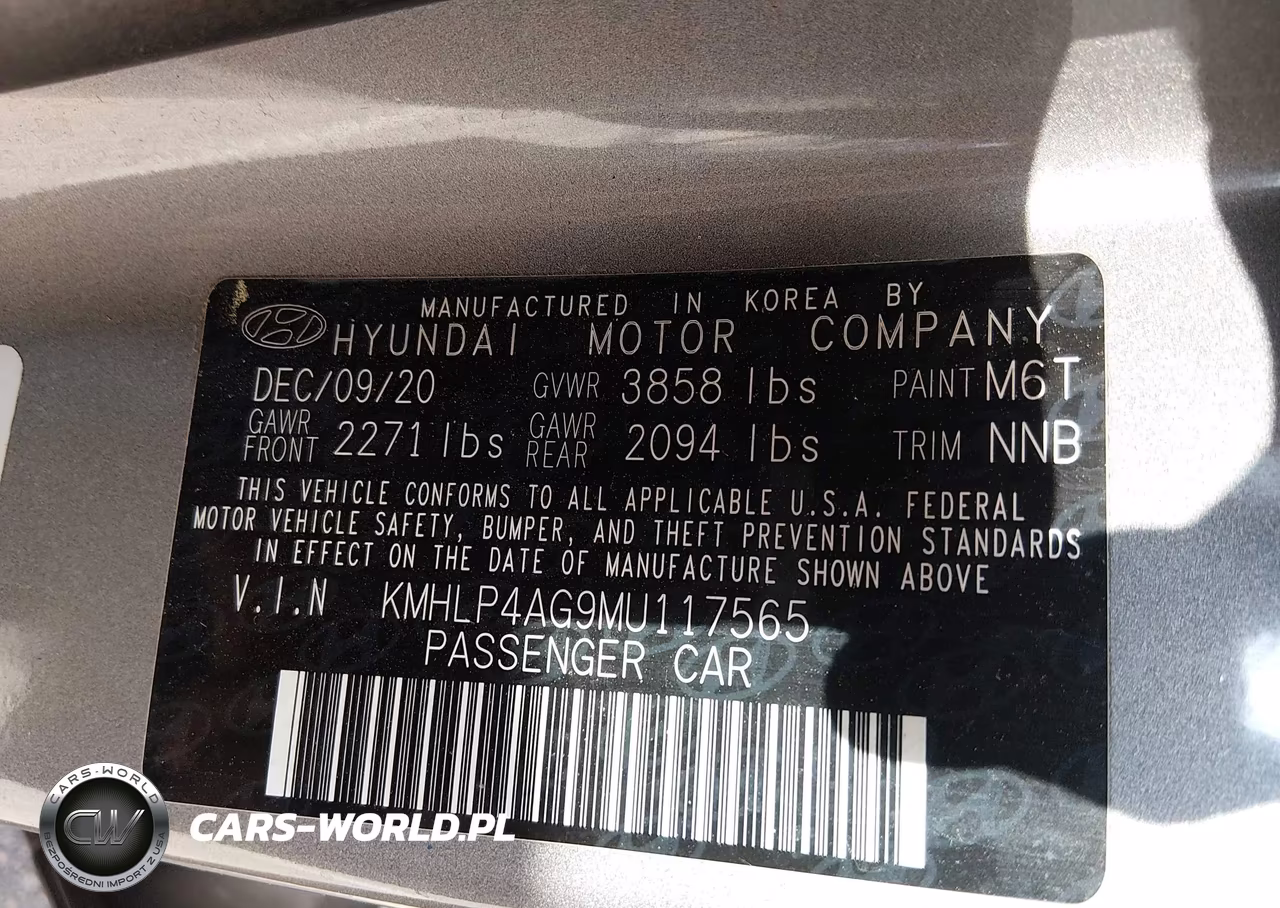 2021 Hyundai Elantra Limited VIN:KMHLP4AG9MU117565 - 9