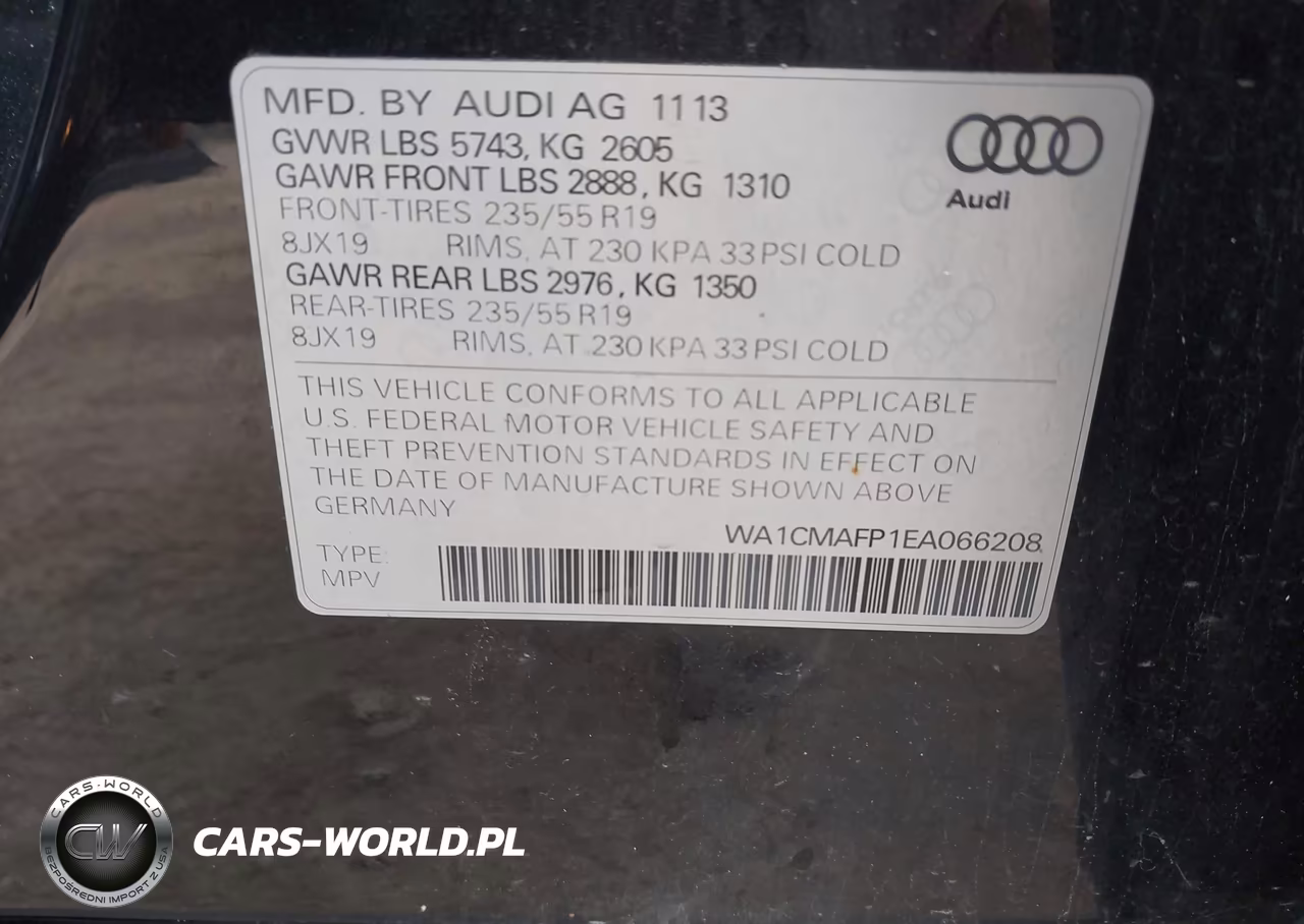 2014 Audi Q5 3.0 Tdi Premium Plus VIN:WA1CMAFP1EA066208 - 9