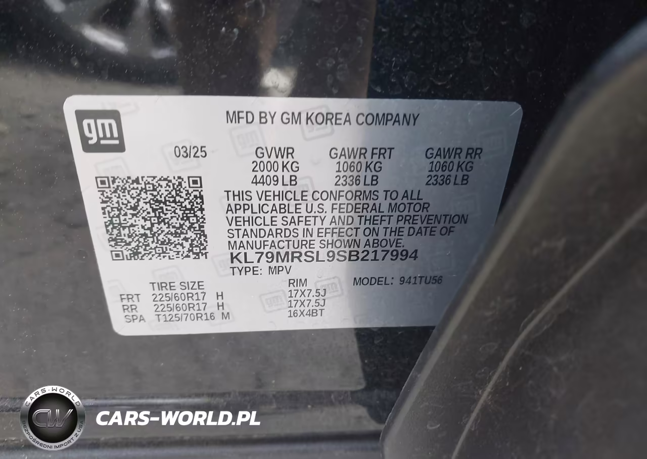2025 Chevrolet Trailblazer Awd Lt VIN:KL79MRSL9SB217994 - 9