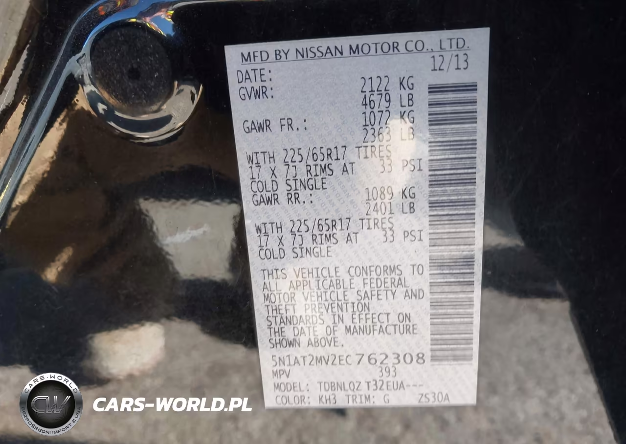 2014 Nissan Rogue Sv VIN:5N1AT2MV2EC762308 - 9