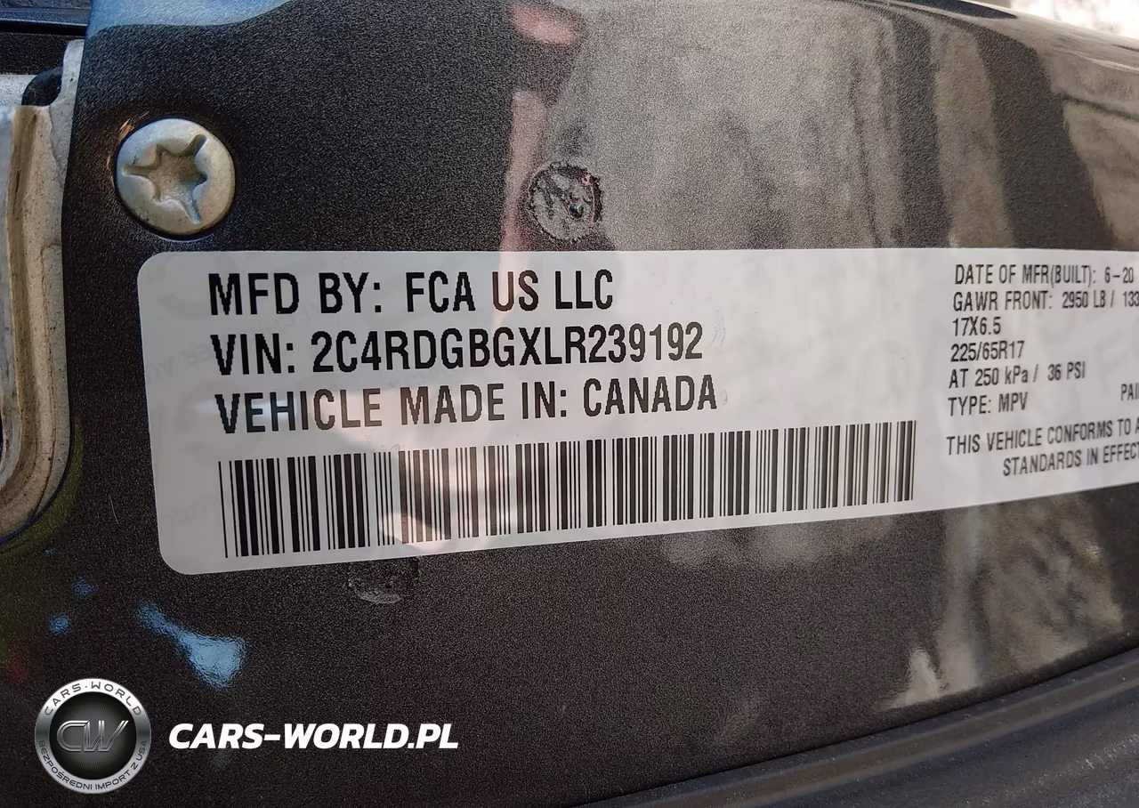 2020 Dodge Grand Caravan Se Plus VIN:2C4RDGBGXLR239192 - 9