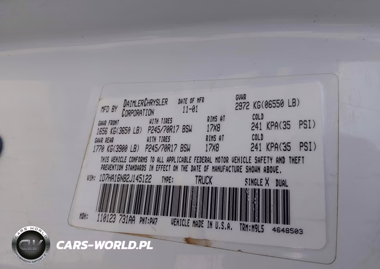 2002 Dodge Ram 1500 St VIN:1D7HA16N82J145122 - 9