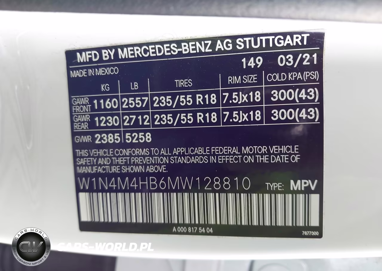 2021 Mercedes-Benz Glb 250 4Matic VIN:W1N4M4HB6MW128810 - 9