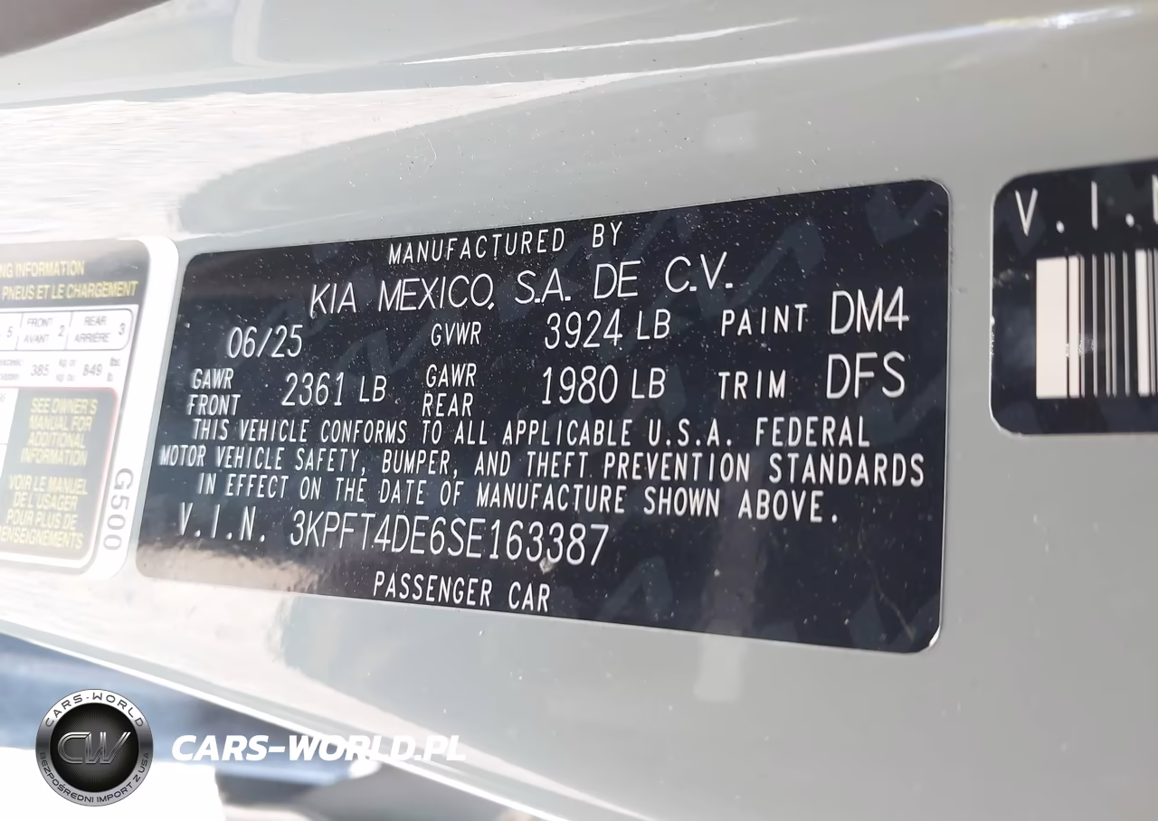 2025 Kia K4 Lxs VIN:3KPFT4DE6SE163387 - 9