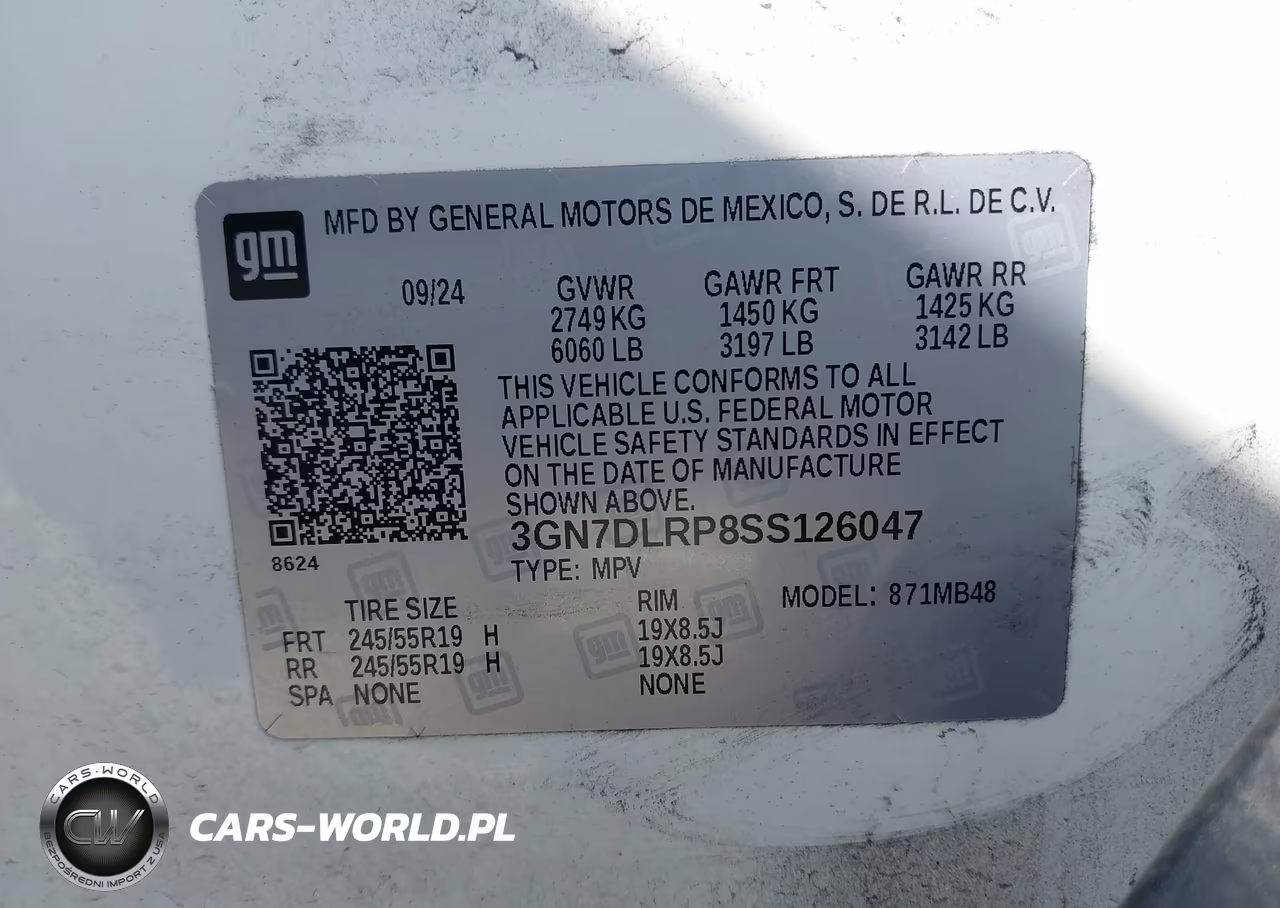 2025 Chevrolet Equinox Ev Lt VIN:3GN7DLRP8SS126047 - 9