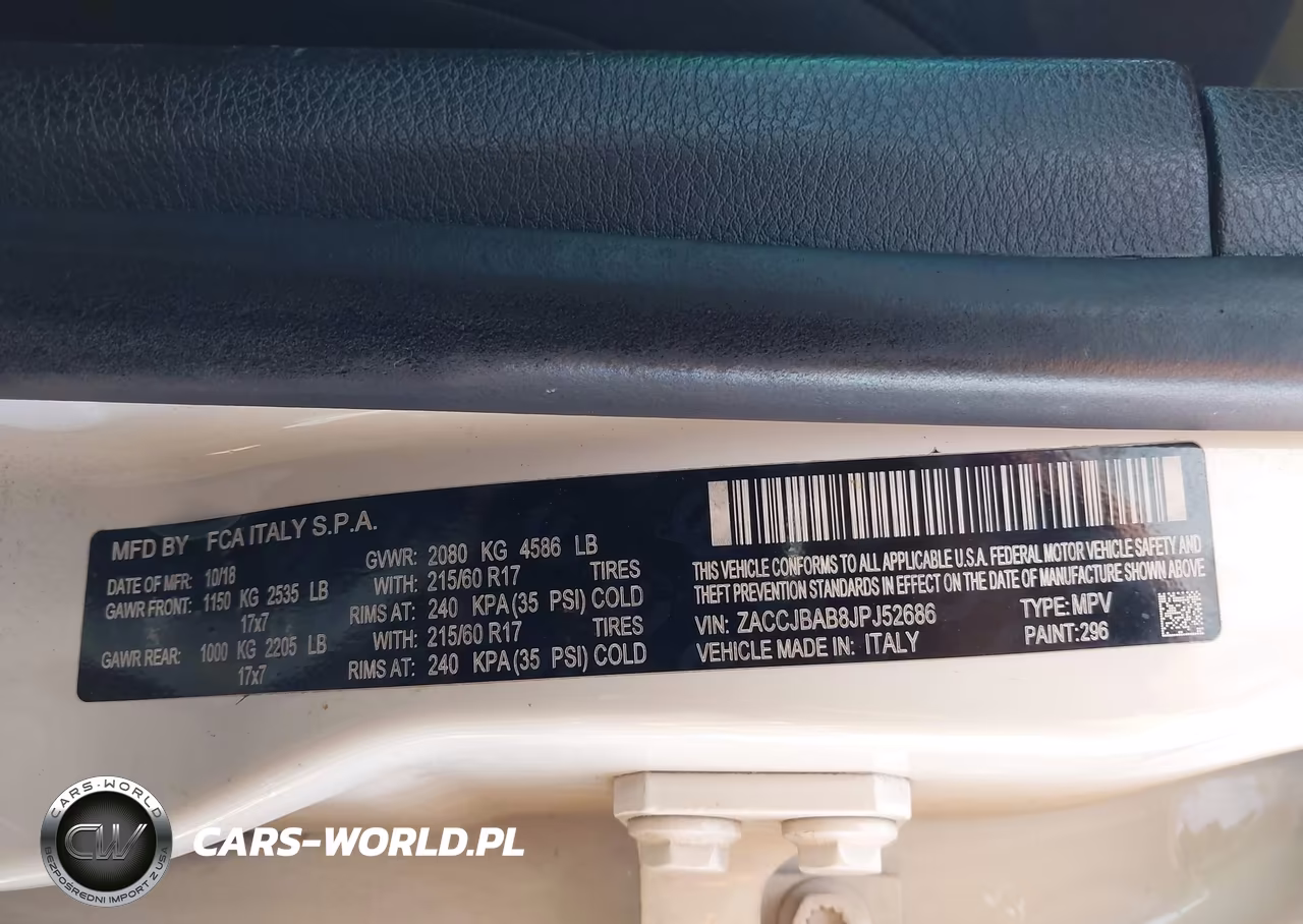 2018 Jeep Renegade Sport 4X4 VIN:ZACCJBAB8JPJ52686 - 9