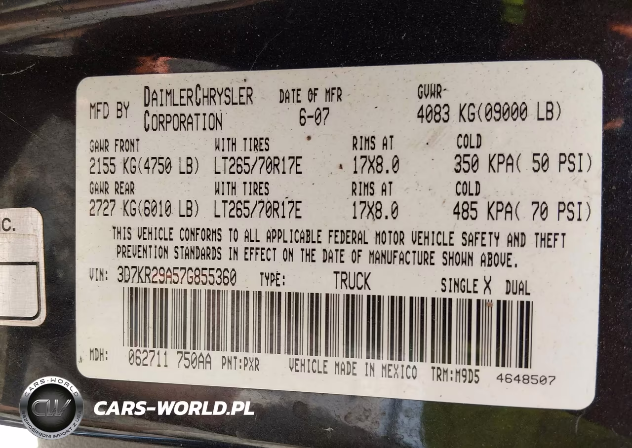 2007 Dodge Ram 2500 Slt VIN:3D7KR29A57G855360 - 9