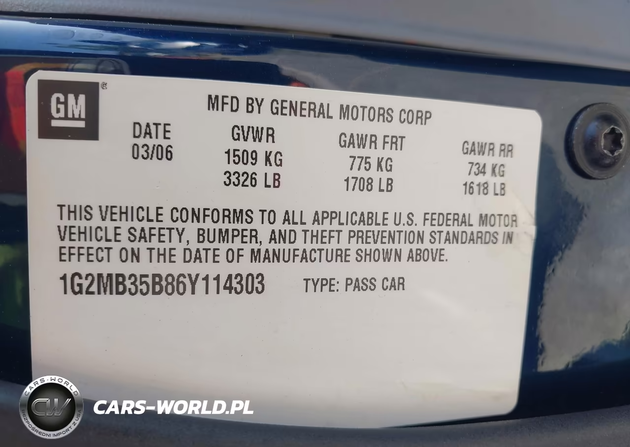 2006 Pontiac Solstice VIN:1G2MB35B86Y114303 - 9