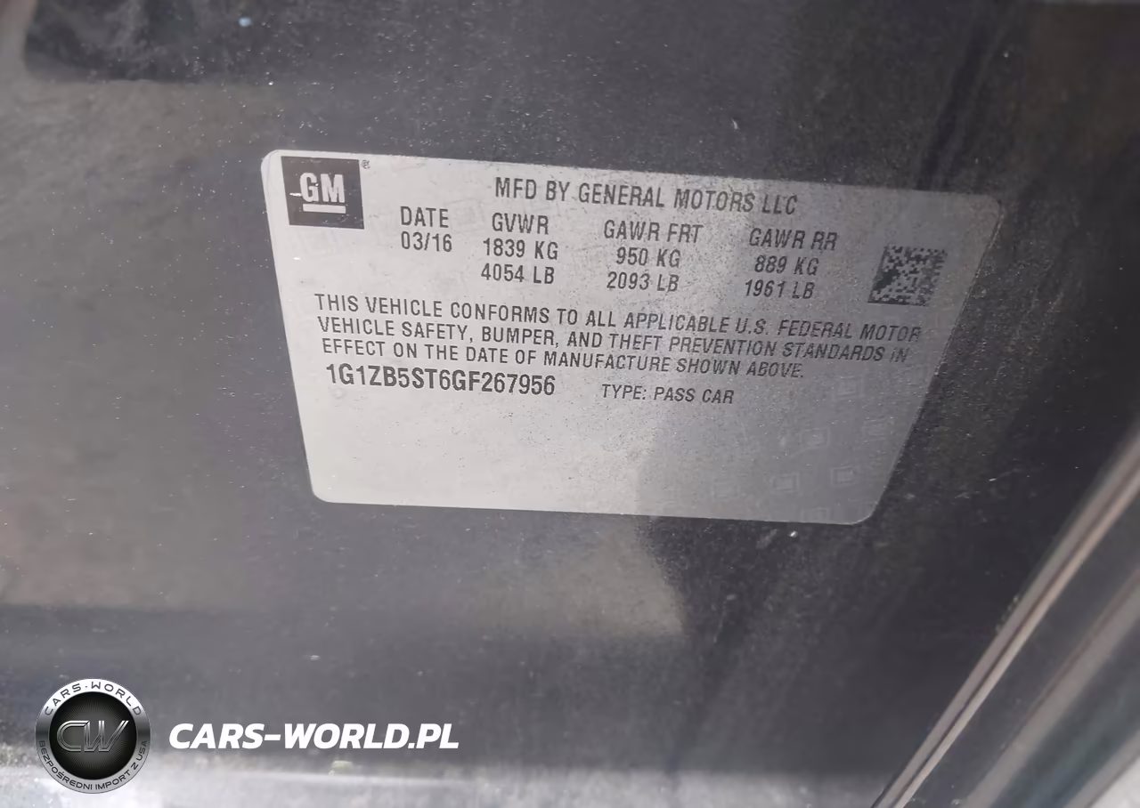 2016 Chevrolet Malibu Ls VIN:1G1ZB5ST6GF267956 - 9
