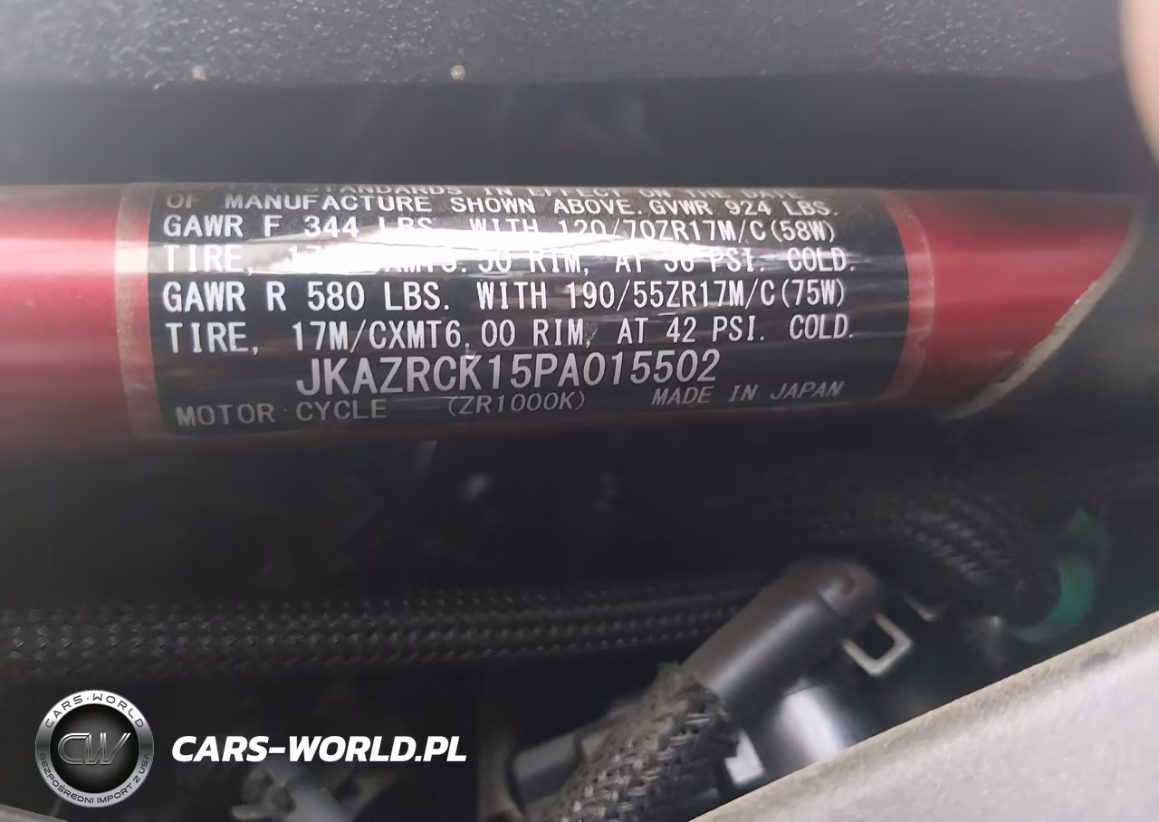 2023 Kawasaki Zr1000 K VIN:JKAZRCK15PA015502 - 10