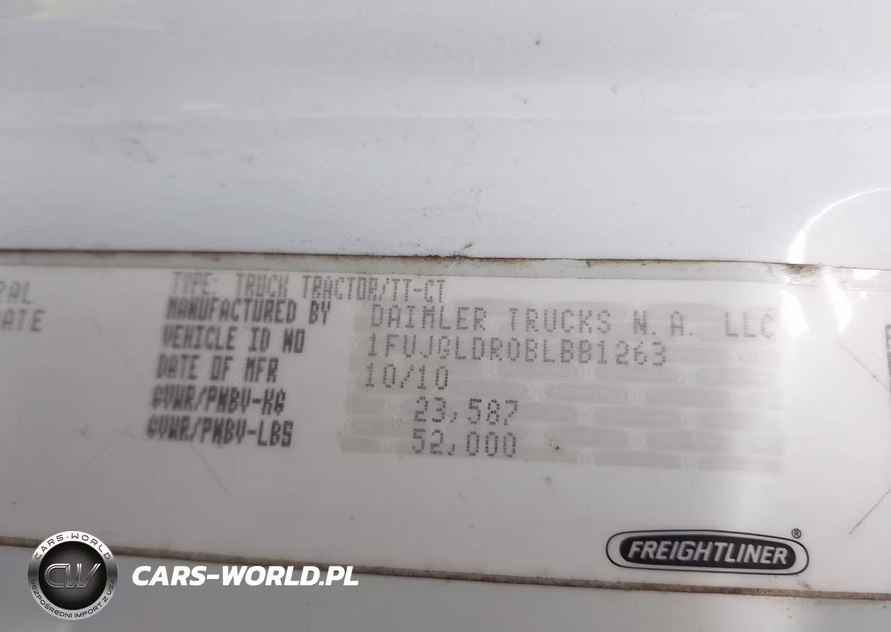 2011 Freightliner Cascadia 125 VIN:1FUJGLDR0BLBB1263 - 8
