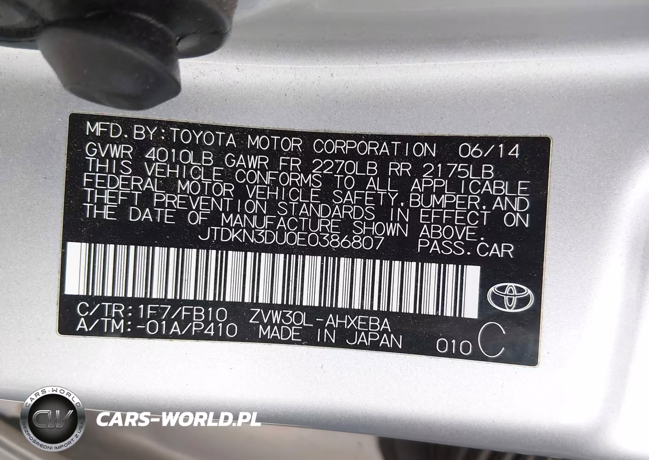 2014 Toyota Prius Three VIN:JTDKN3DU0E0386807 - 9
