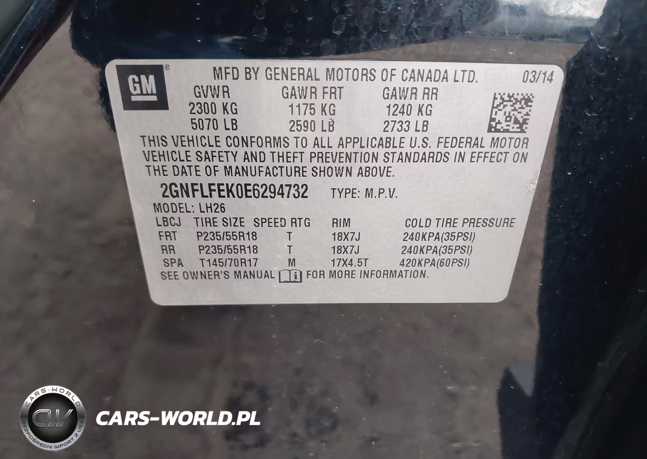 2014 Chevrolet Equinox 1Lt VIN:2GNFLFEK0E6294732 - 9