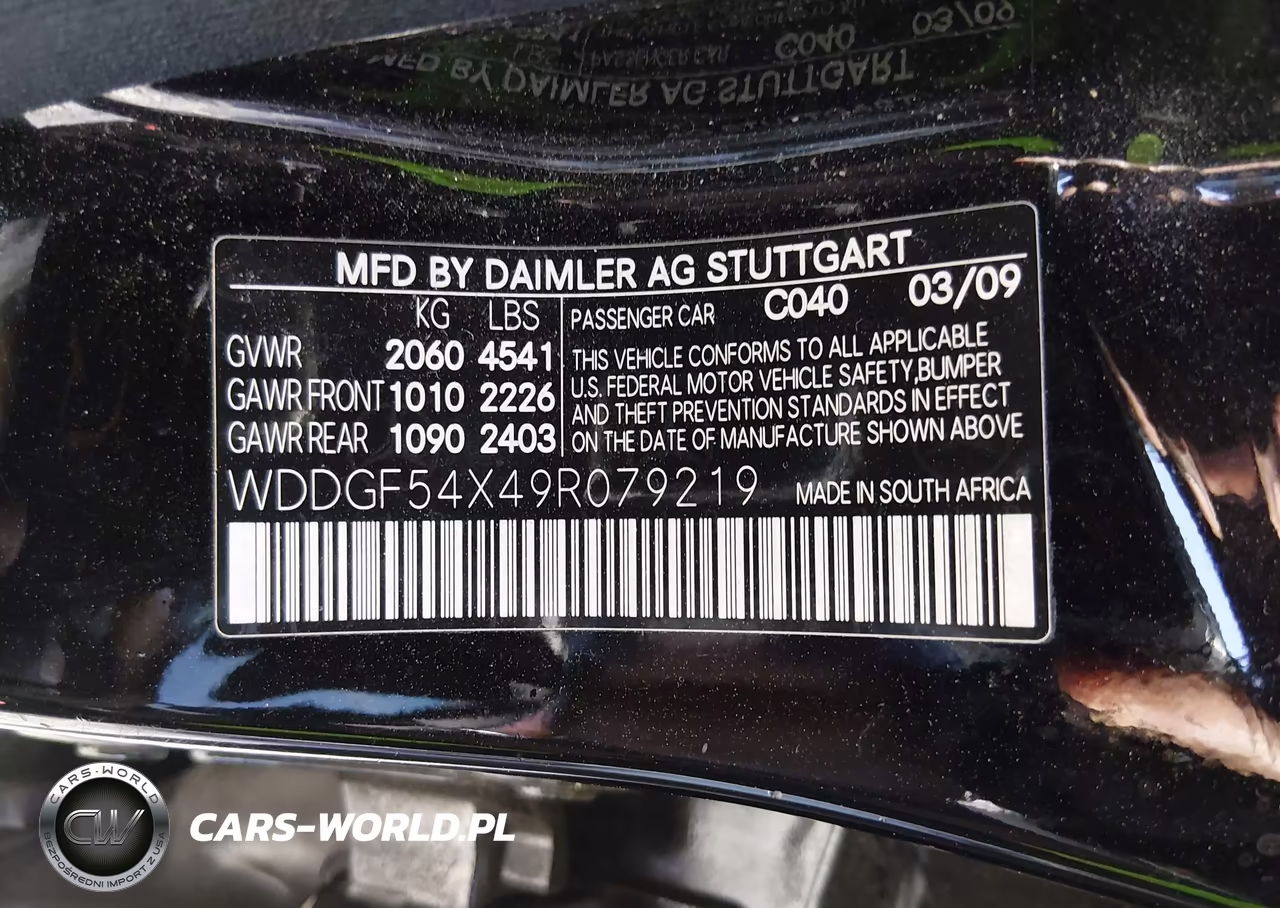 2009 Mercedes-Benz C 300 Luxury VIN:WDDGF54X49R079219 - 9