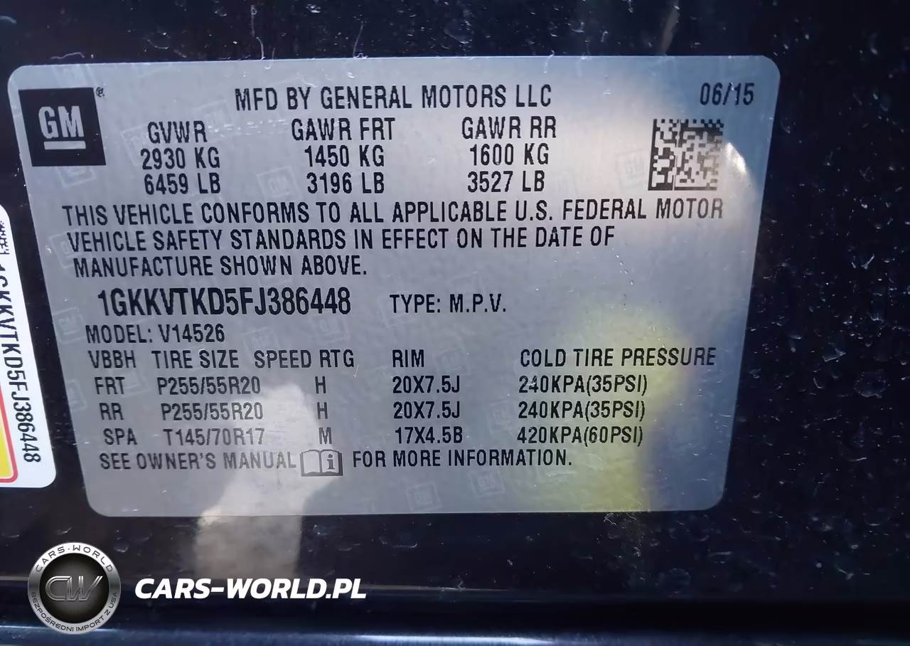 2015 GMC Acadia Denali VIN:1GKKVTKD5FJ386448 - 9
