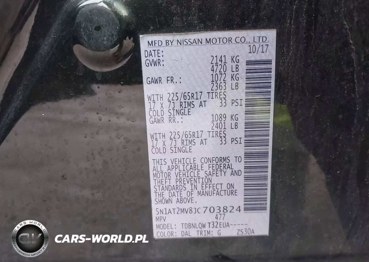 2018 Nissan Rogue Sv VIN:5N1AT2MV8JC703824 - 9