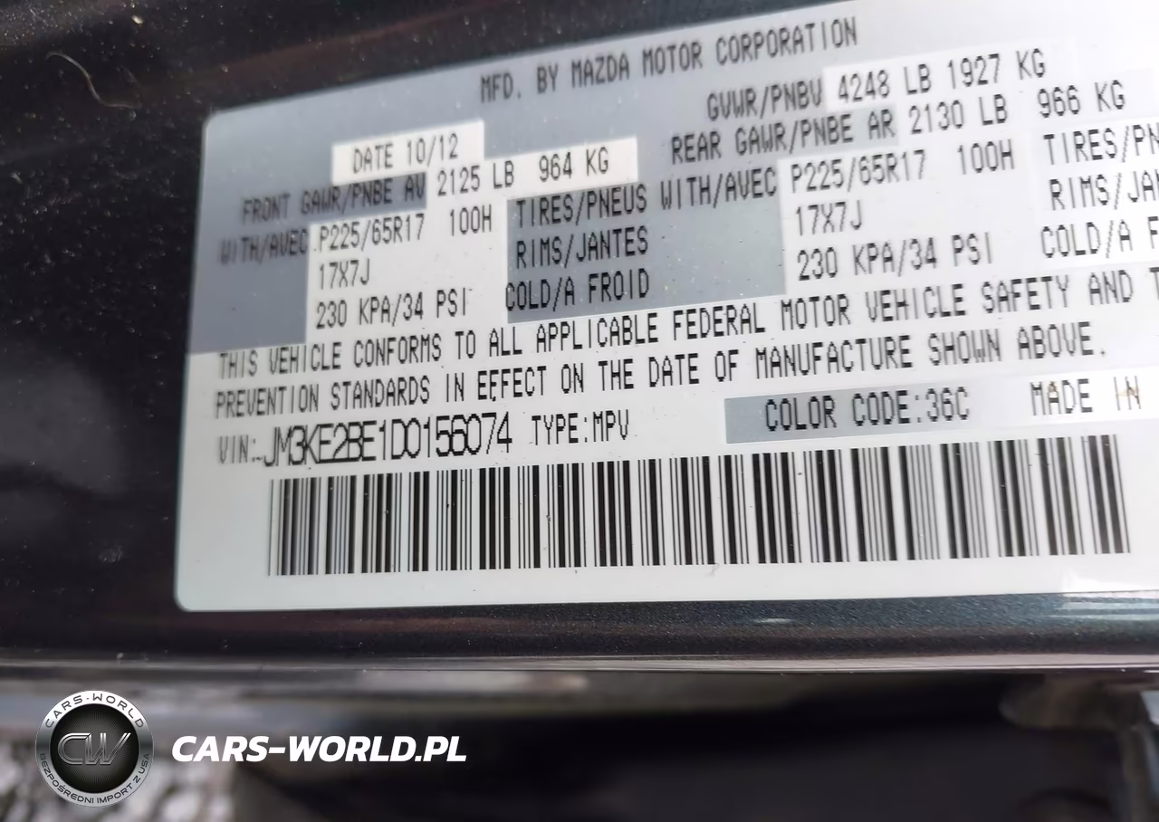 2013 Mazda Cx-5 Sport VIN:JM3KE2BE1D0156074 - 9