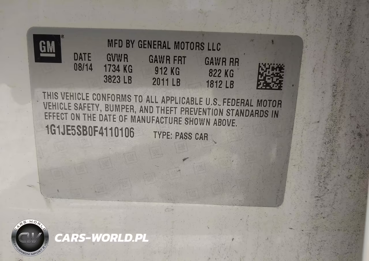 2015 Chevrolet Sonic Ltz Auto VIN:1G1JE5SB0F4110106 - 9
