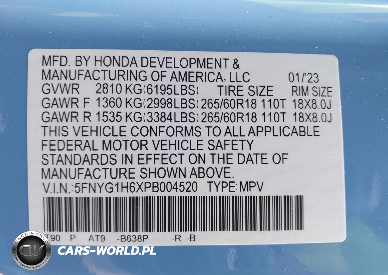 2023 Honda Pilot Awd Trailsport VIN:5FNYG1H6XPB004520 - 9