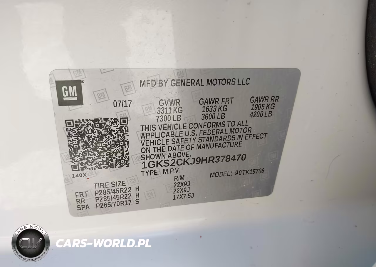 2017 GMC Yukon Denali VIN:1GKS2CKJ9HR378470 - 9