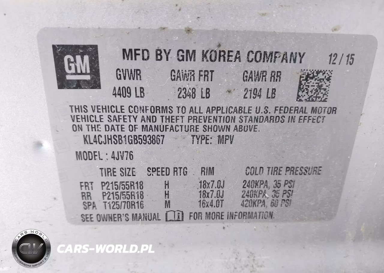 2016 Buick Encore Premium VIN:KL4CJHSB1GB593867 - 9