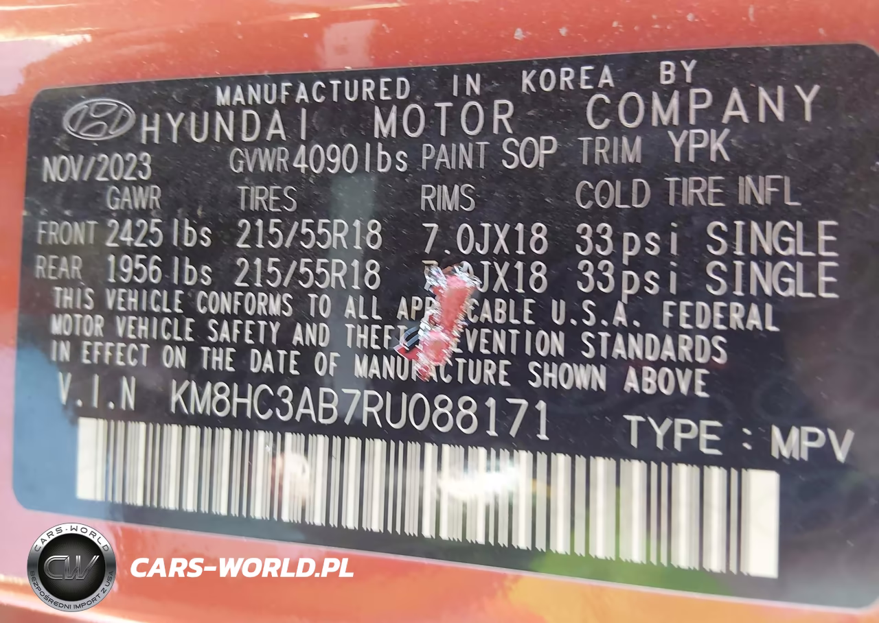 2024 Hyundai Kona Sel VIN:KM8HC3AB7RU088171 - 9