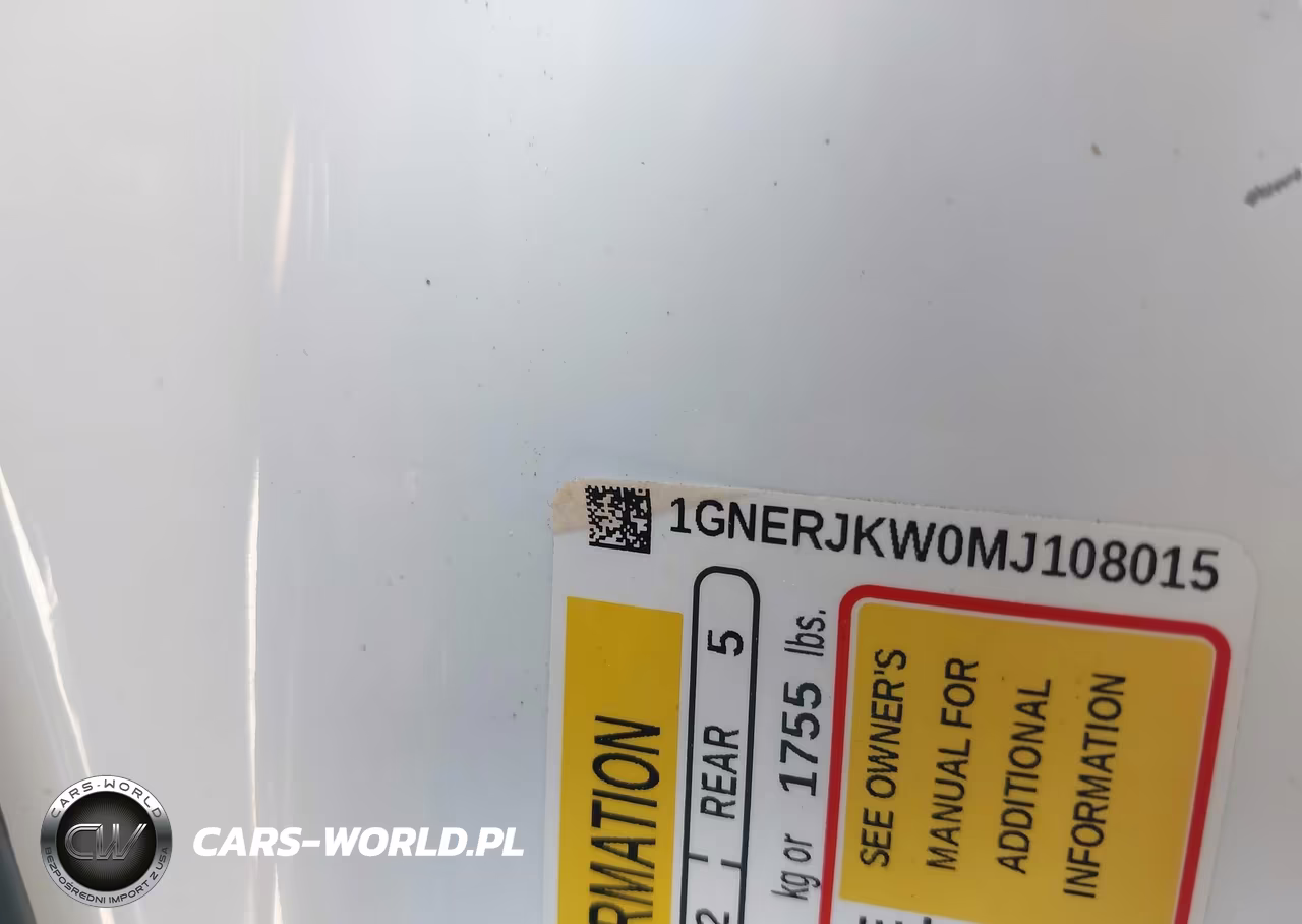 2021 Chevrolet Traverse Fwd Rs VIN:1GNERJKW0MJ108015 - 9