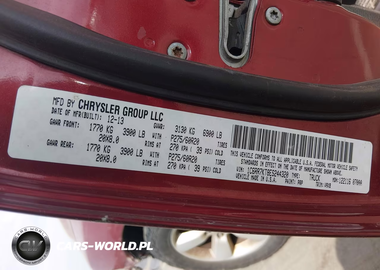 2014 Ram 1500 Express VIN:1C6RR7KT8ES244320 - 9