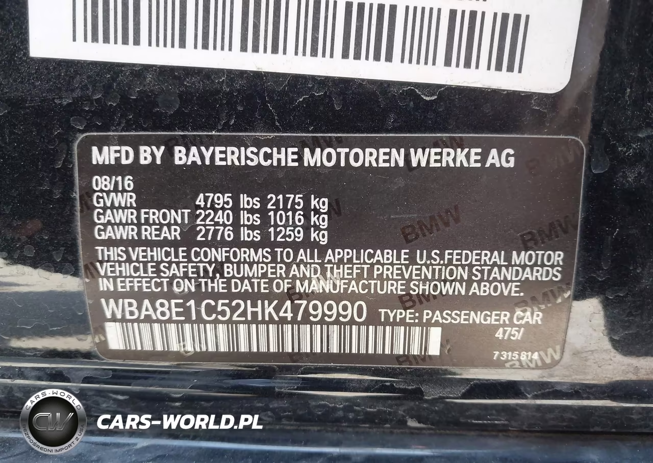 2017 BMW 330E Iperformance VIN:WBA8E1C52HK479990 - 9
