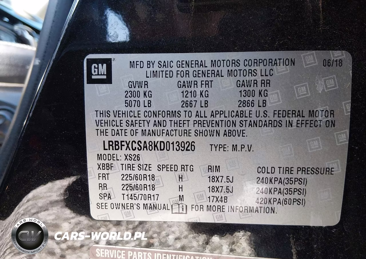 2019 Buick Envision Fwd Essence VIN:LRBFXCSA8KD013926 - 9