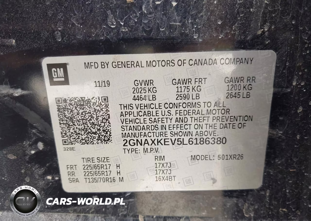 2020 Chevrolet Equinox Fwd Lt 1.5L Turbo VIN:2GNAXKEV5L6186380 - 9