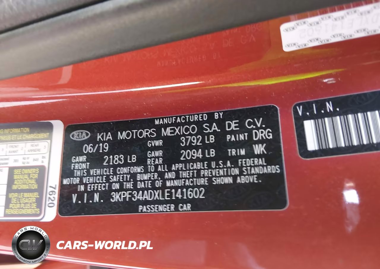 2020 Kia Forte Gt-Line VIN:3KPF34ADXLE141602 - 9