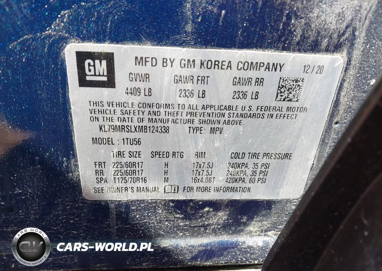 2021 Chevrolet Trailblazer Awd Lt VIN:KL79MRSLXMB124338 - 9