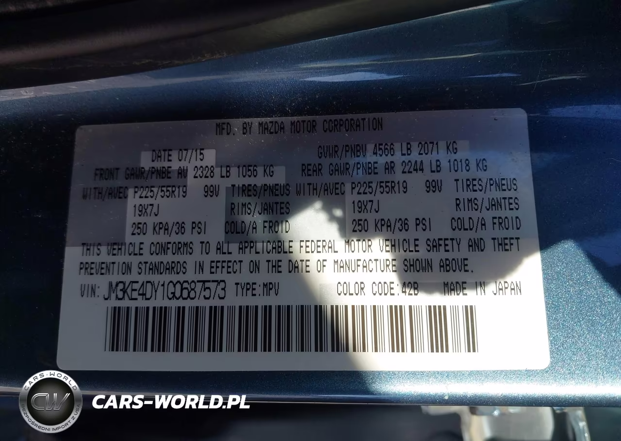 2016 Mazda Cx-5 Grand Touring VIN:JM3KE4DY1G0687573 - 9