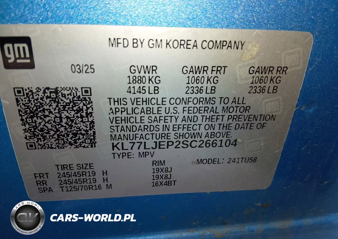 2025 Chevrolet Trax Fwd 2Rs VIN:KL77LJEP2SC266104 - 9